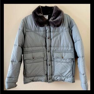 Vtg 90s Walls Outdoors Western Wear Cowboy Puffer Jacket Men’s Med Made USA EUC